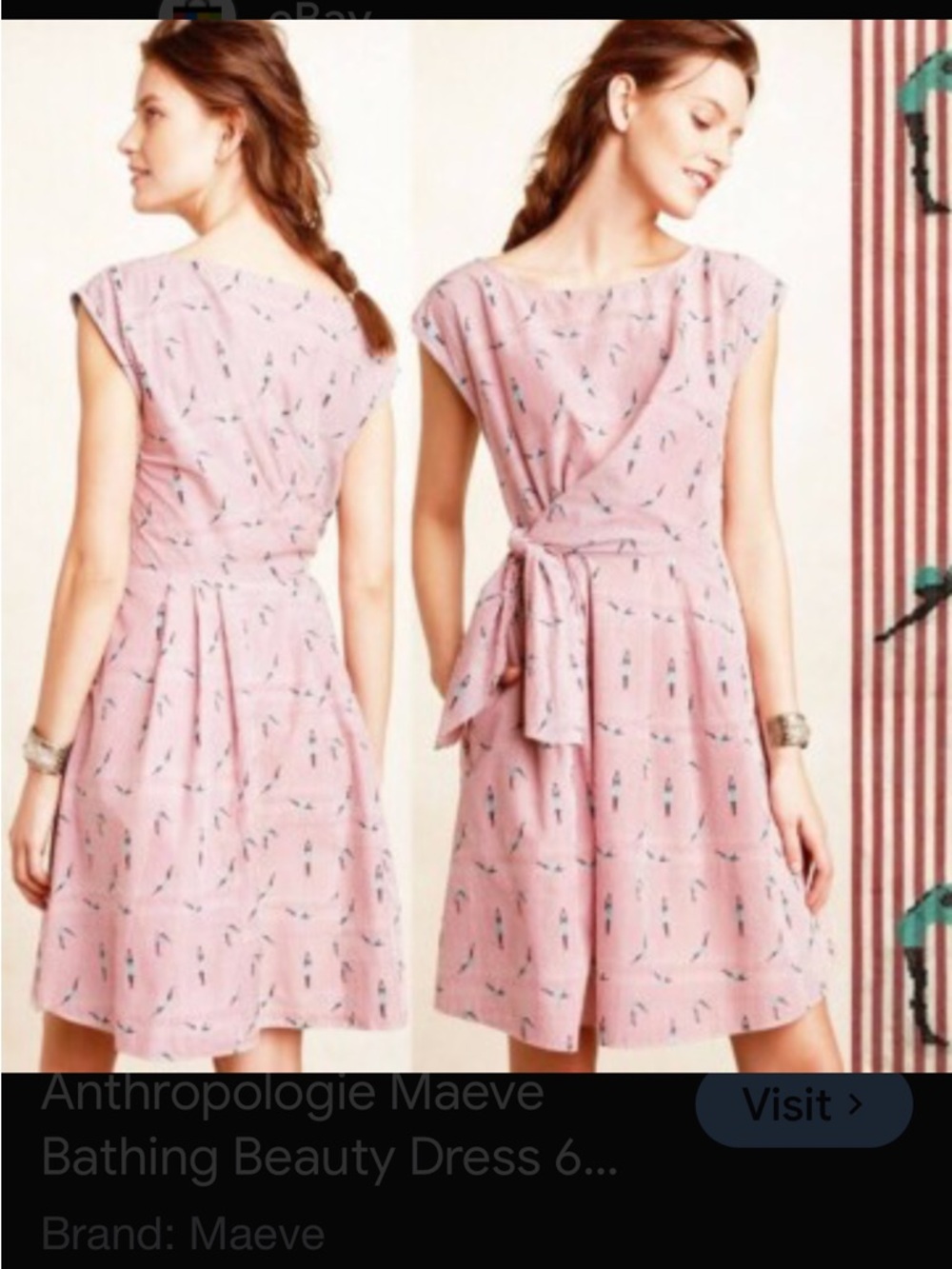 Anthropologie Maeve Bathing Beauty Dress